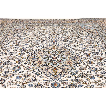 Tappeto Kashan Persia bianco verde 302x407
