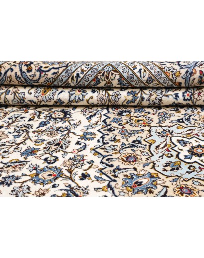 Tappeto Kashan Persia bianco verde 302x407