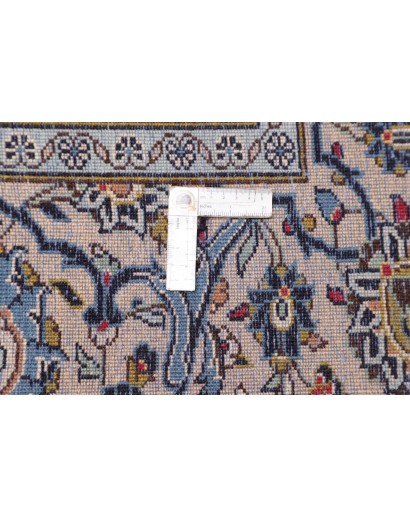 Tappeto Kashan Persia bianco verde 302x407