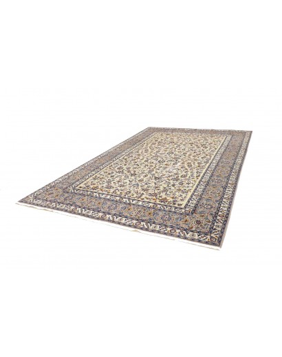 Tappeto Kashan Persia beige grigio 232x353