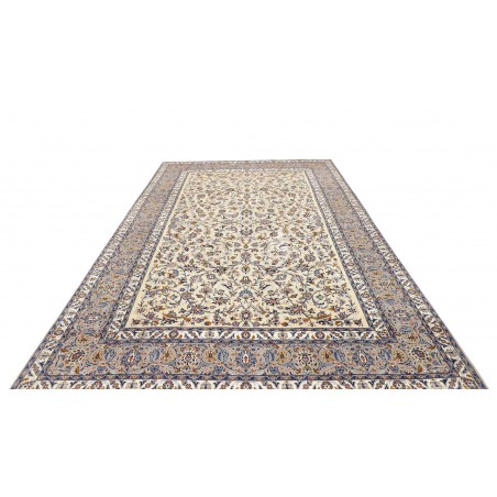Tappeto Kashan Persia beige grigio 232x353