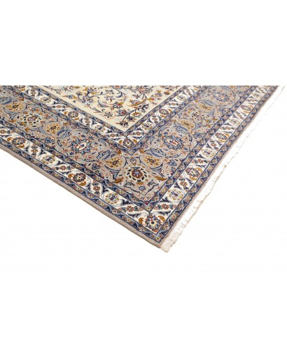Tappeto Kashan Persia beige grigio 232x353