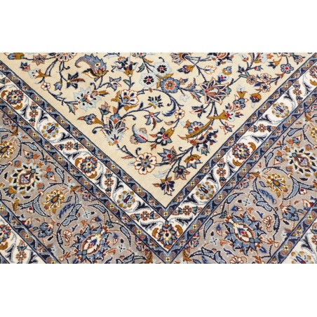 Tappeto Kashan Persia beige grigio 232x353