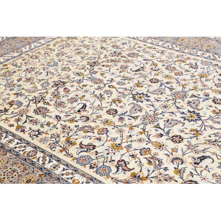 Tappeto Kashan Persia beige grigio 232x353