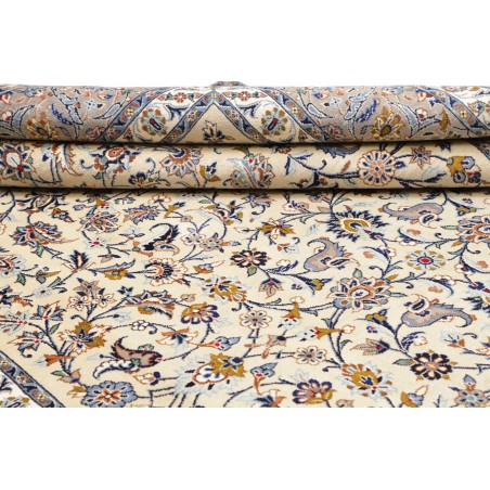 Tappeto Kashan Persia beige grigio 232x353