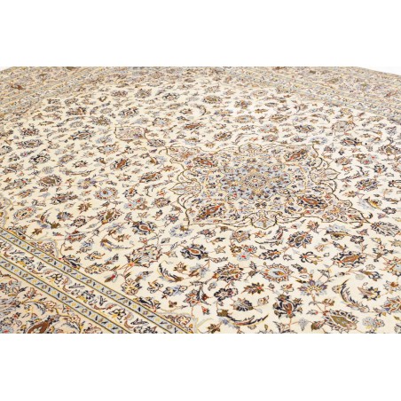 Tappeto Kashan Persia bianco 252x355