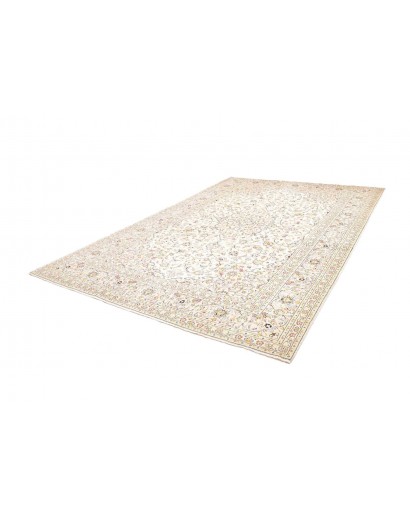 Tappeto Kashan Persia bianco marrone 240x350