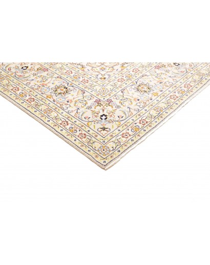 Tappeto Kashan Persia bianco marrone 240x350