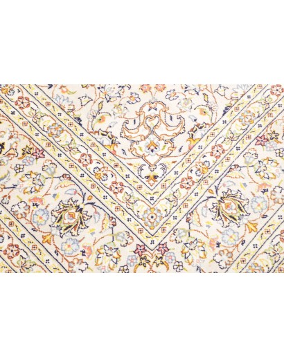 Tappeto Kashan Persia bianco marrone 240x350