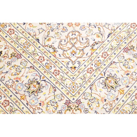 Tappeto Kashan Persia bianco marrone 240x350