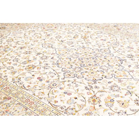 Tappeto Kashan Persia bianco marrone 240x350