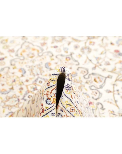 Tappeto Kashan Persia bianco marrone 240x350
