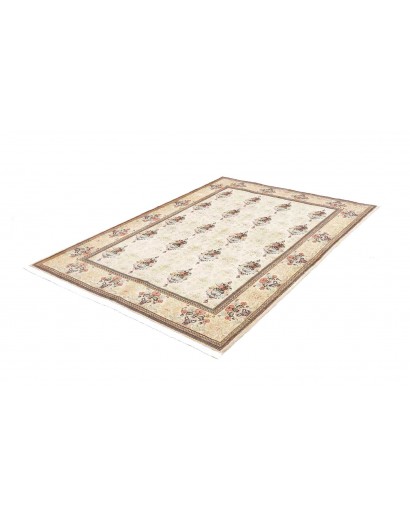 Tappeto Kashan Fine Persia bianco azzurro 150x210