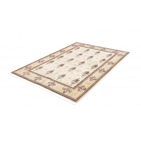 Tappeto Kashan Fine Persia bianco azzurro 150x210