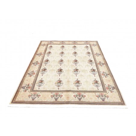 Tappeto Kashan Fine Persia bianco azzurro 150x210
