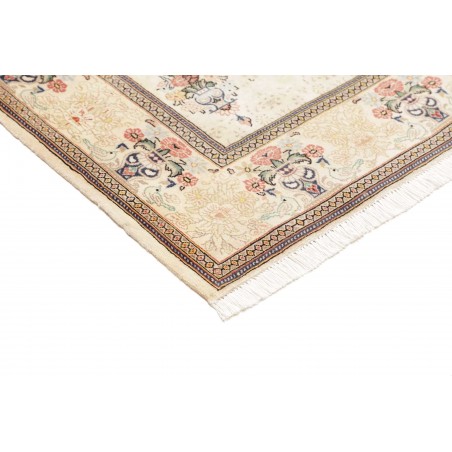 Tappeto Kashan Fine Persia bianco azzurro 150x210