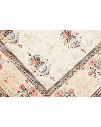 Tappeto Kashan Fine Persia bianco azzurro 150x210