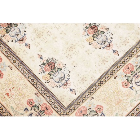 Tappeto Kashan Fine Persia bianco azzurro 150x210