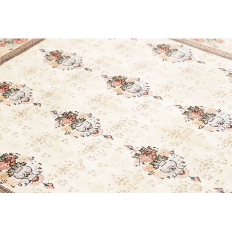 Tappeto Kashan Fine Persia bianco azzurro 150x210