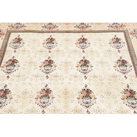 Tappeto Kashan Fine Persia bianco azzurro 150x210