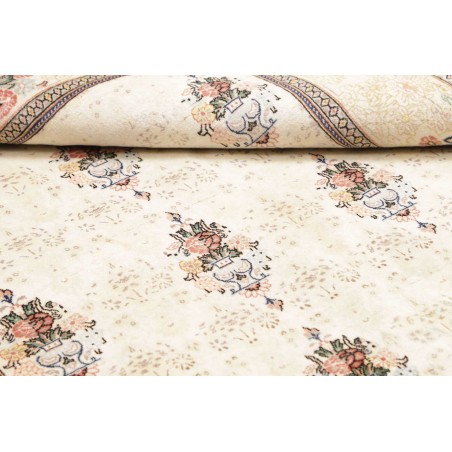 Tappeto Kashan Fine Persia bianco azzurro 150x210