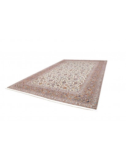Tappeto Kashan Persia beige grigio 296x426