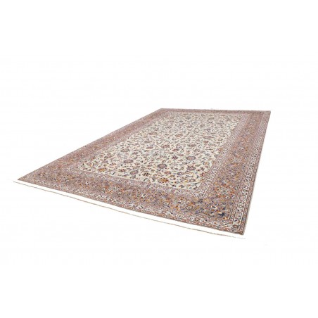 Tappeto Kashan Persia beige grigio 296x426
