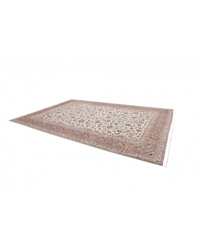 Tappeto Kashan Persia beige grigio 296x426
