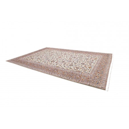 Tappeto Kashan Persia beige grigio 296x426