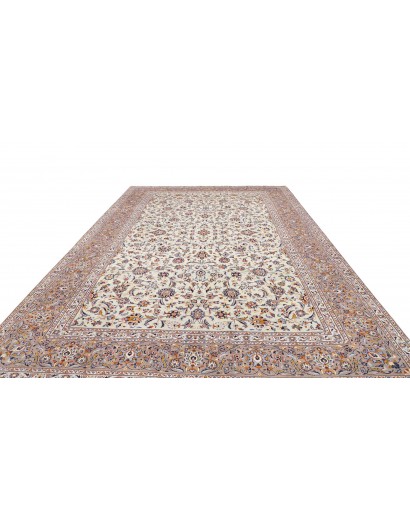 Tappeto Kashan Persia beige grigio 296x426
