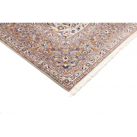 Tappeto Kashan Persia beige grigio 296x426