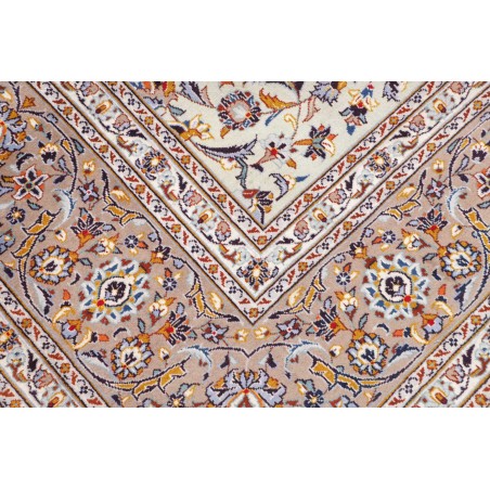 Tappeto Kashan Persia beige grigio 296x426