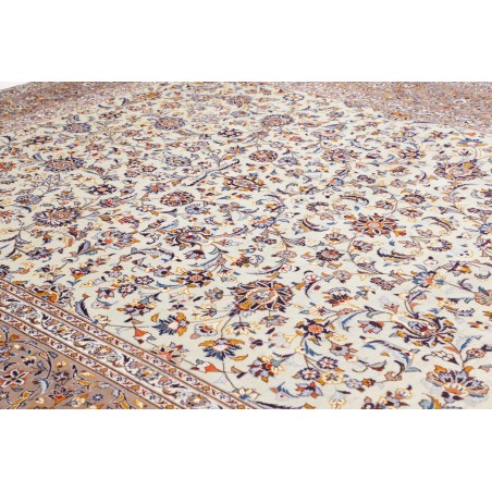 Tappeto Kashan Persia beige grigio 296x426