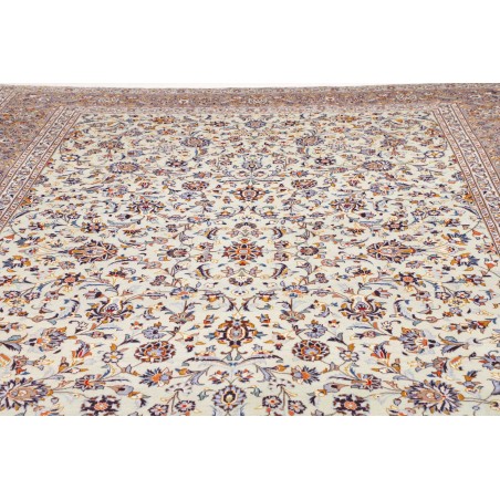 Tappeto Kashan Persia beige grigio 296x426