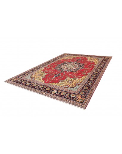 Tappeto Tabriz Persia marrone rosso 257x348