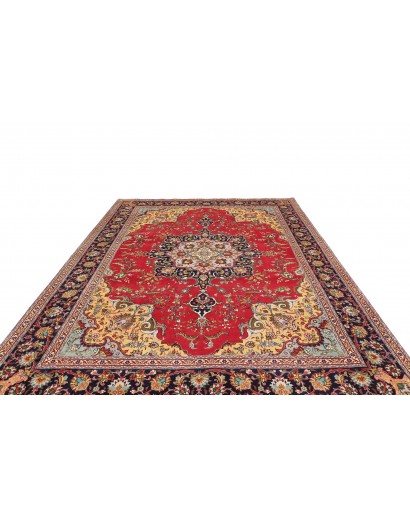 Tappeto Tabriz Persia marrone rosso 257x348