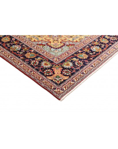 Tappeto Tabriz Persia marrone rosso 257x348