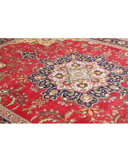 Tappeto Tabriz Persia marrone rosso 257x348