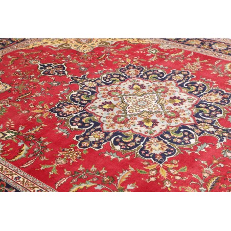 Tappeto Tabriz Persia marrone rosso 257x348