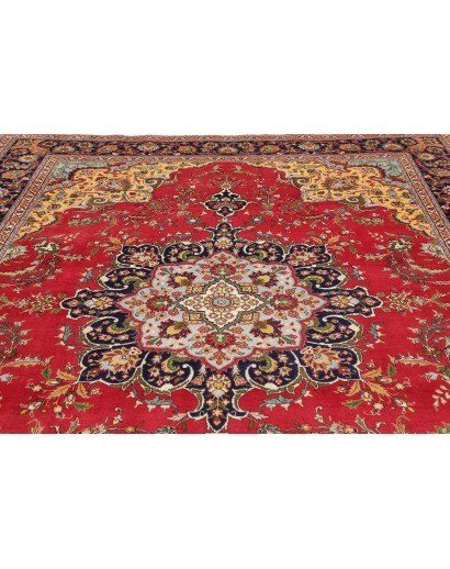 Tappeto Tabriz Persia marrone rosso 257x348