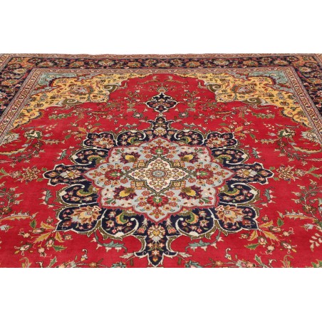 Tappeto Tabriz Persia marrone rosso 257x348