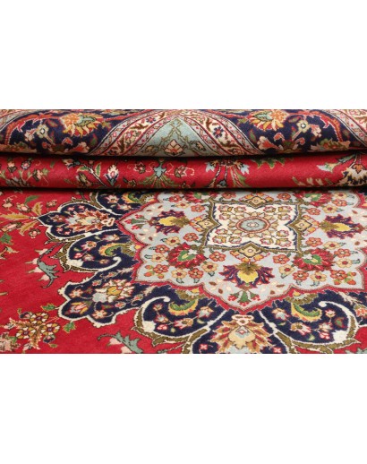 Tappeto Tabriz Persia marrone rosso 257x348