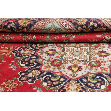 Tappeto Tabriz Persia marrone rosso 257x348