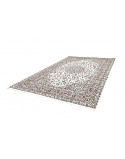 Tappeto Kashan Persia bianco grigio 250x365