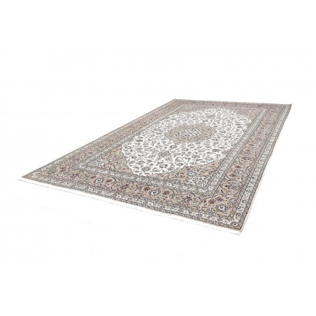 Tappeto Kashan Persia bianco grigio 250x365