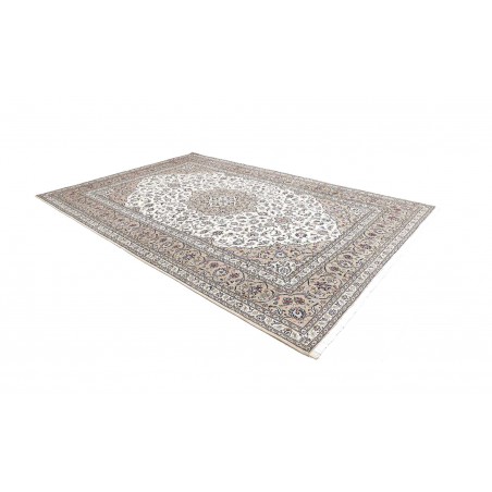 Tappeto Kashan Persia bianco grigio 250x365