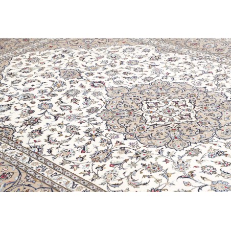 Tappeto Kashan Persia bianco grigio 250x365