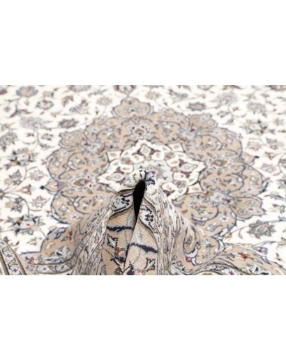 Tappeto Kashan Persia bianco grigio 250x365
