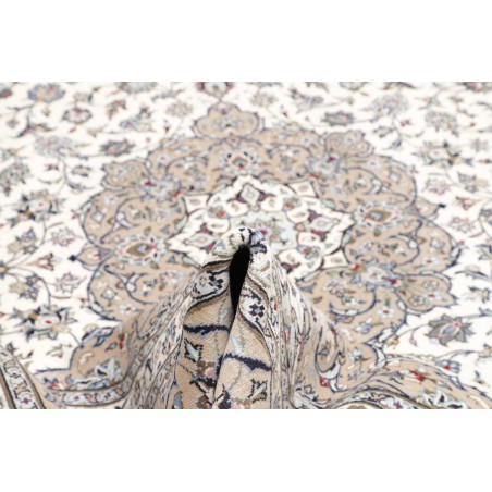 Tappeto Kashan Persia bianco grigio 250x365