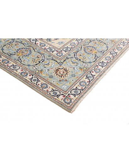 Tappeto Kashan Persia bianco grigio 310x400